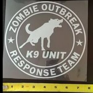 💥4 for $25💥 Zombie K9 Response Team Decal